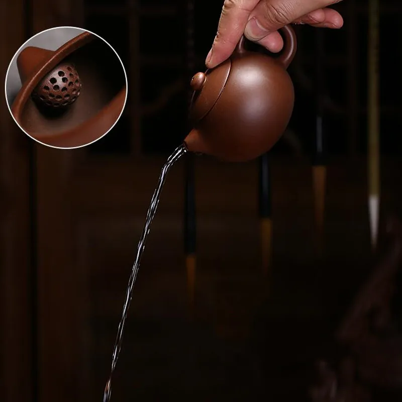 

Authentic Yixing Tea Pot Purple Clay Xi Shi Teapot Dahongpao Kettle Handmade Tea set Chinese Tea Ceremony Supplies