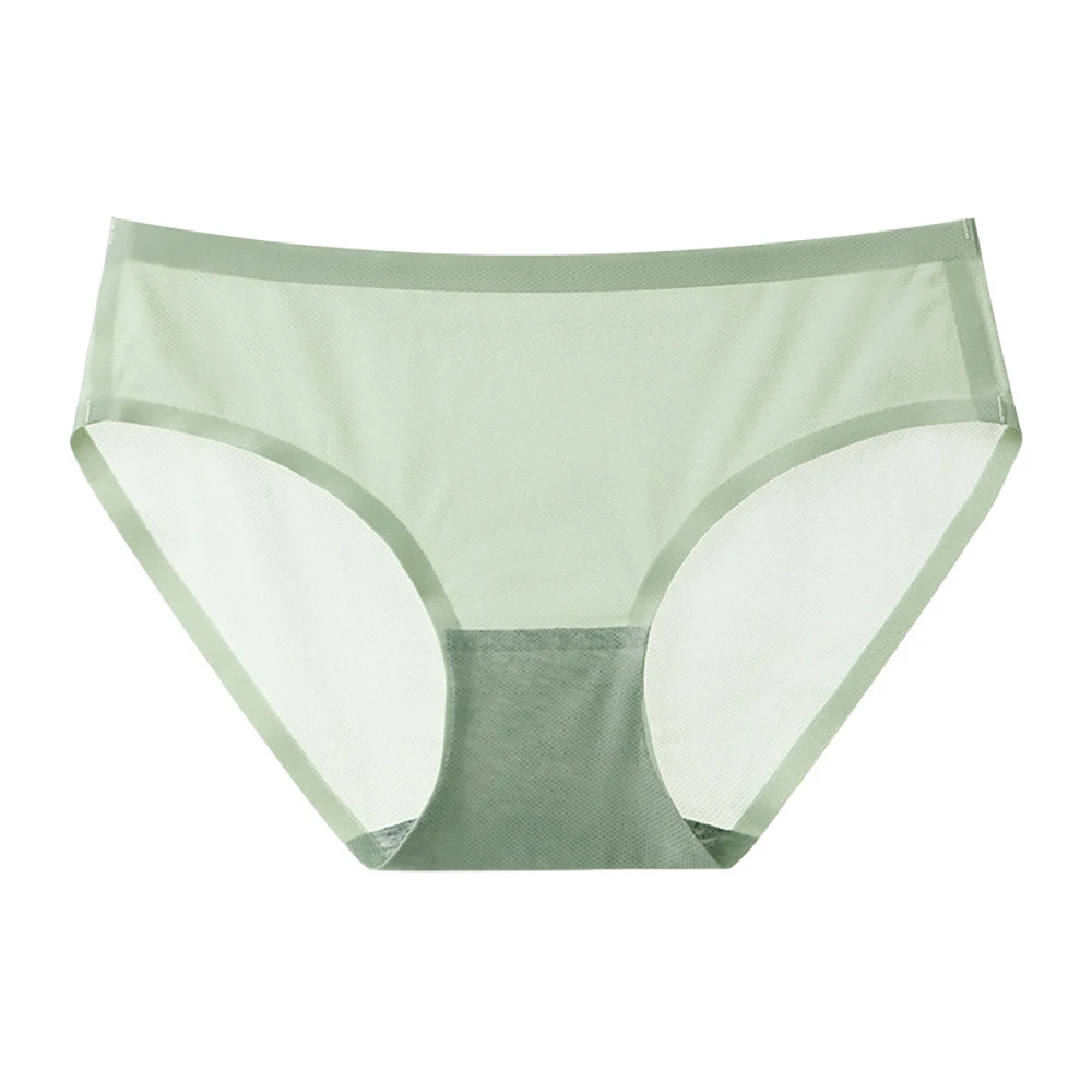 Бесшовные трусики из вискозы женские большого размера со средней талией