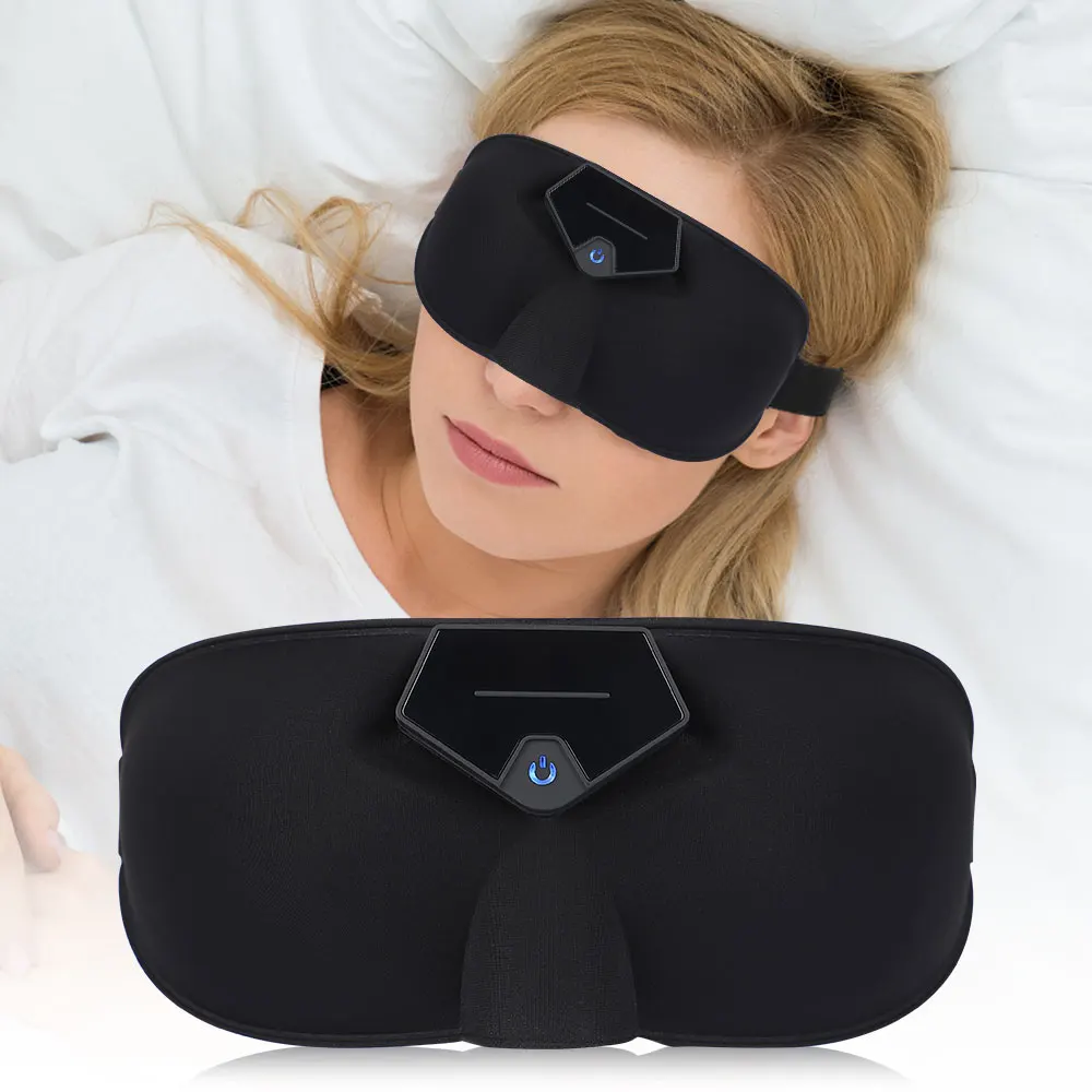 

Smart Eye Mask Head Wireless Electric Pulse Massager Sleep Aid Stress Relief Home Sleep Eye Shades Forehead Massager Air Travel