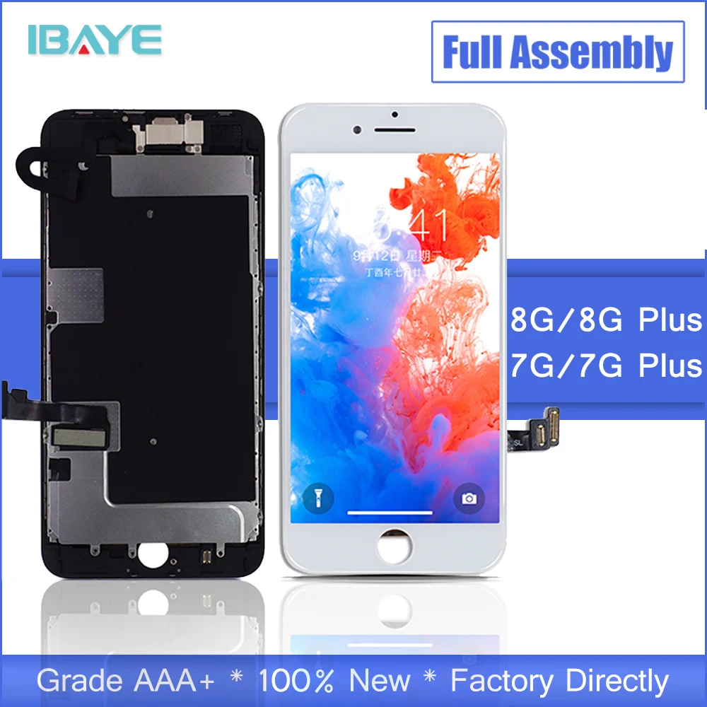 AAA + ЖК дисплей для iPhone 7 Plus 8 сенсорный экран сборка 7plus 8plus Замена Полный комплект