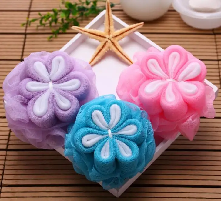 Шт. 1 шт. цветок сетчатый шар для ванны карамельный цвет средства ухода за кожей