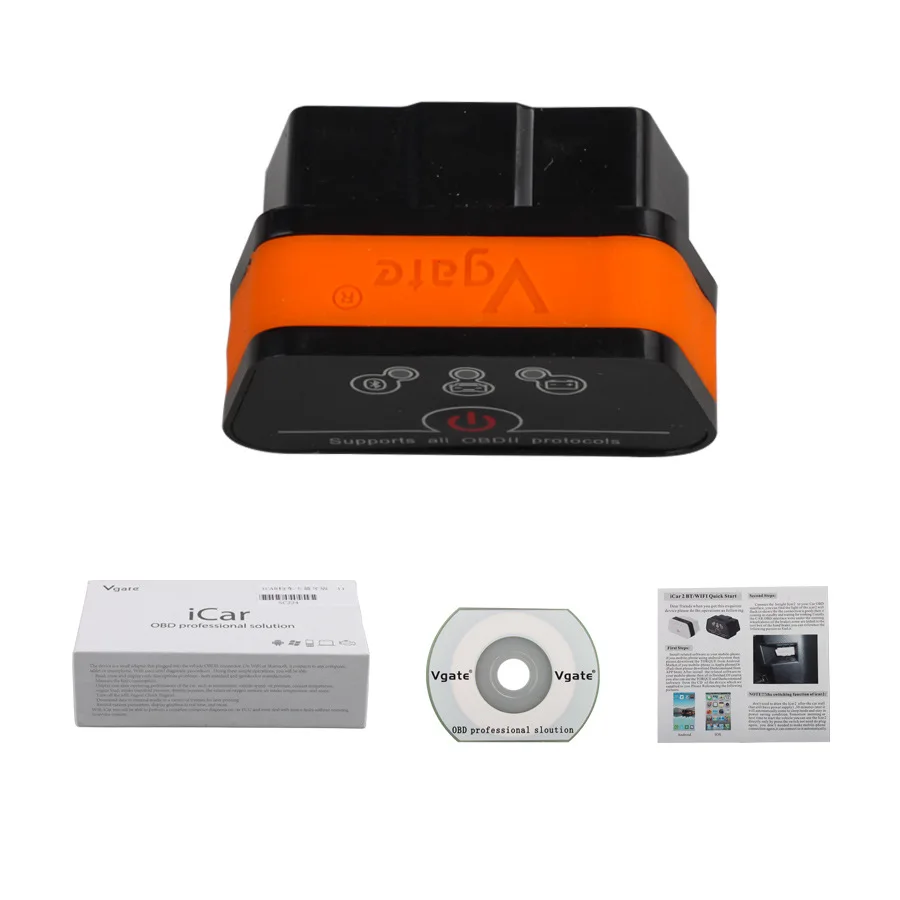 Vgate ICar2 ELM327 Bluetooth OBD 2 сканер ICar Mini Elm 327 Obd2 II диагностический инструмент адаптер для