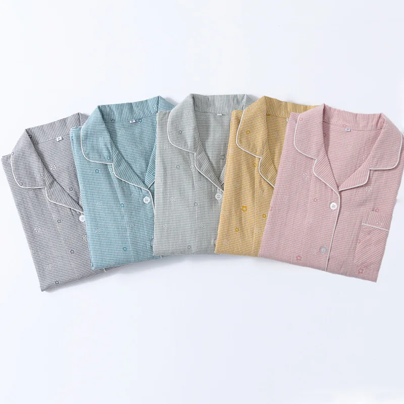 

100% Cotton Pajamas Women's Long Sleeved Leisure Home Clothes 21-1557
