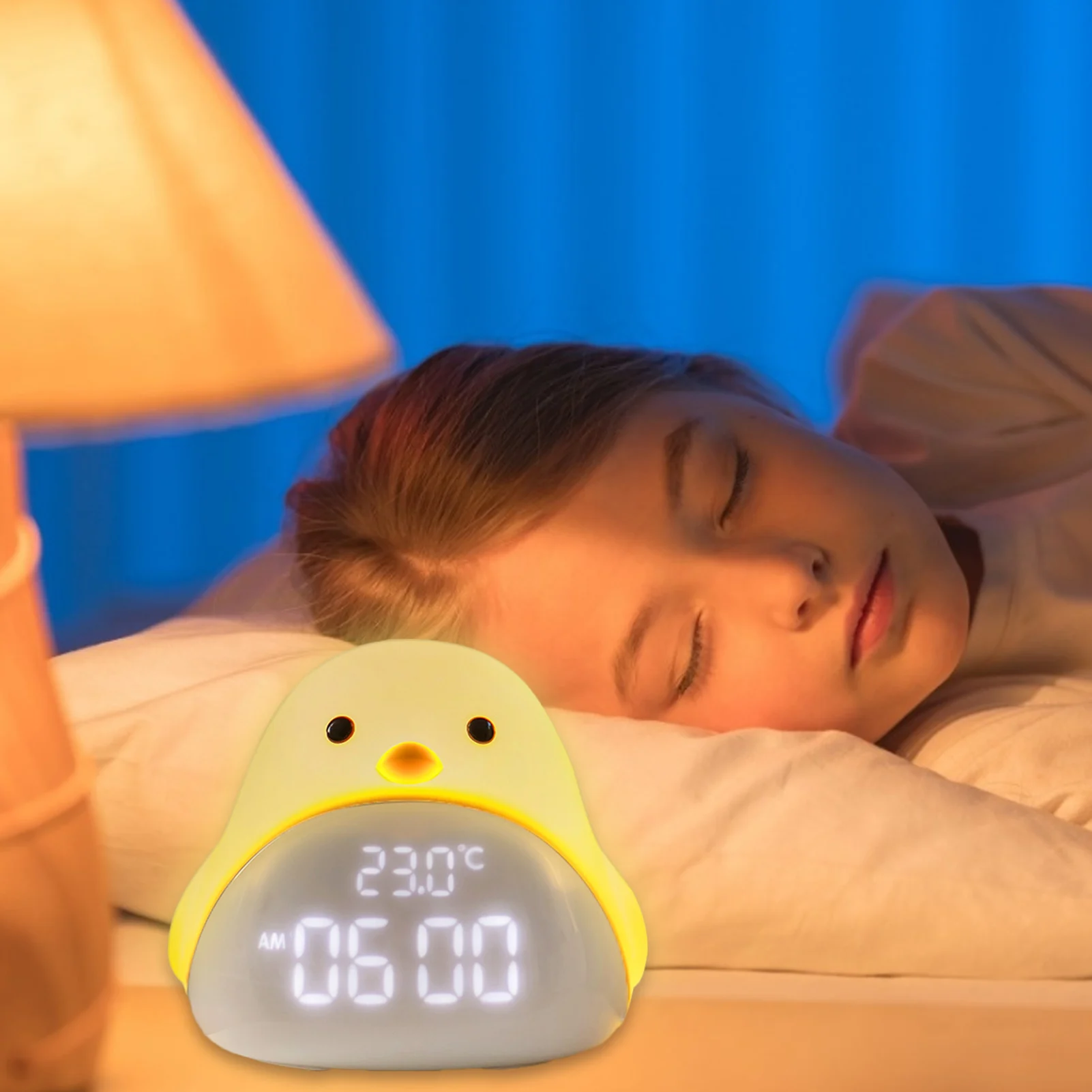 

Explosion Time Bird Multifunctional Alarm Clock Usb Charger Student Mute LED Light Night Light Sleeping Clock Children Gift