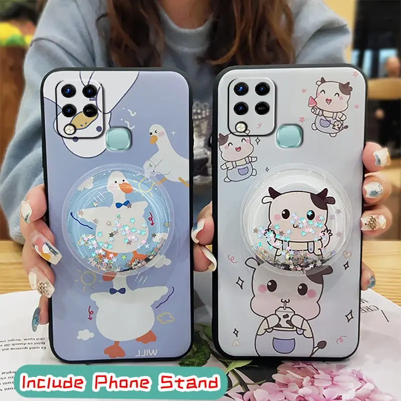 anti dust new arrival phone case for infinix x689x689chot 10shot 10t silicone foothold free global shipping