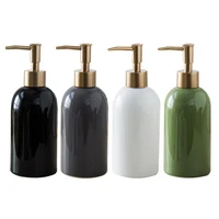 50 hot sale 420ml liquid soap shampoo lotion shower gel ceramic empty pump bottle container