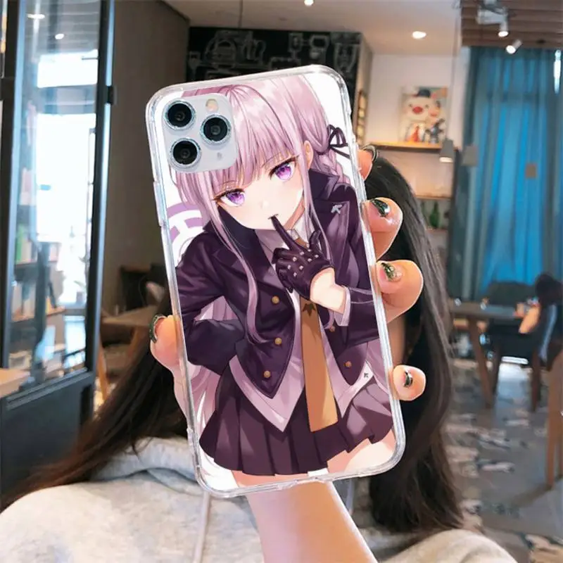 

Danganronpa Kirigiri Kyouko Phone Case Transparent for iPhone 6 7 8 11 12 s mini pro X XS XR MAX Plus cover funda shell