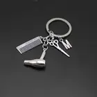 Парикмахерские ножницы фен расческа декоративный брелок подарок брелок фен письмо брелок