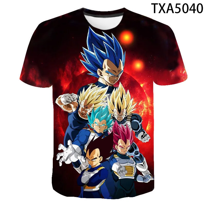 

Summer Short Sleeve Cartoon Anime Dragon 3D Print T Shirt Boy Girl Kids Cool Fashion Streetwear Men Women Children Tops DBZ Tee