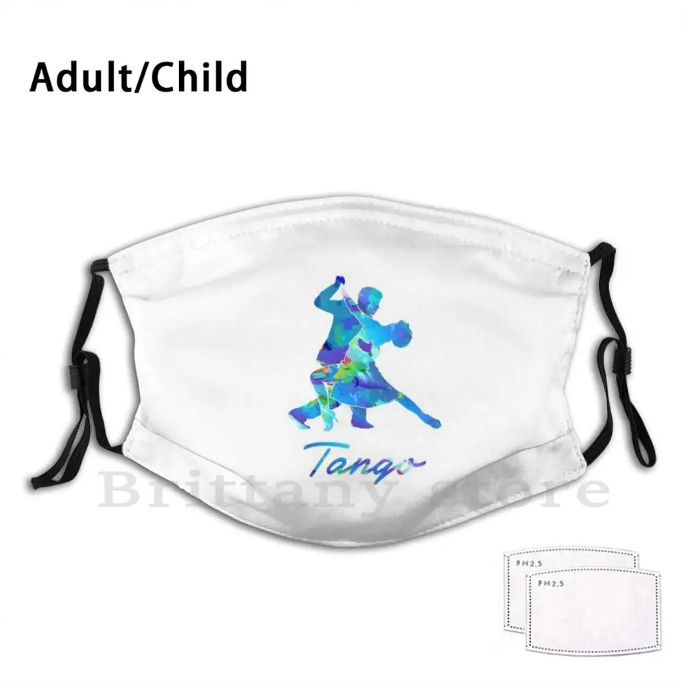 Танцор Танго s Красочные силуэты для взрослых и детей многоразовая фильтрующая