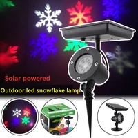 solar snowflake laser disco light ip65 outdoor moving snowfall laser projector lamp for christmas new year party wedding decor