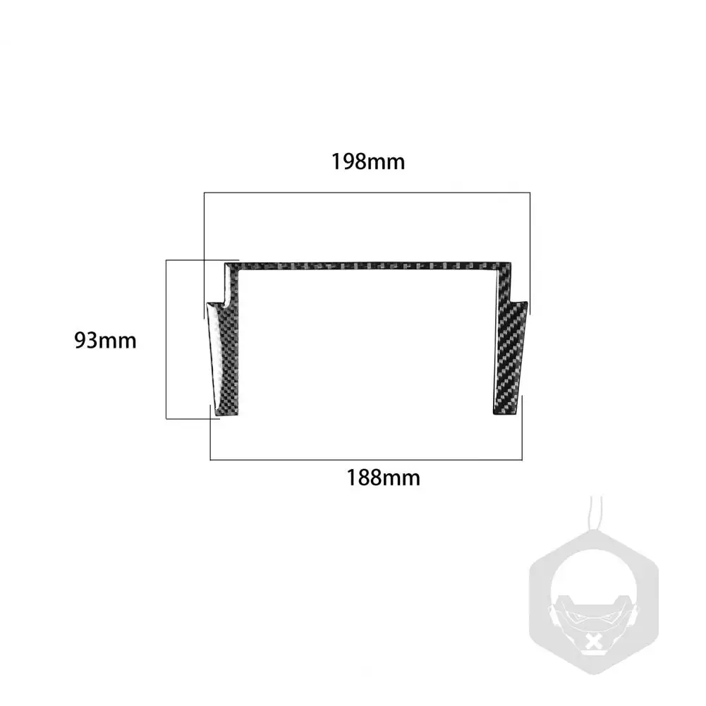 

35% Hot Sales!! Navigation Frame Stickers Anti-scratch Wear Resistant Self-adhesive Design Carbon Fiber Car Protector for Nissan