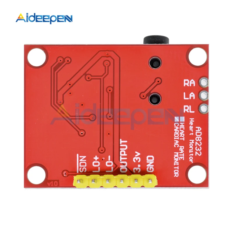 1 компл. AD8232 измерение показателей ЭКГ Pulse Heart ECG модуль датчика мониторинга для