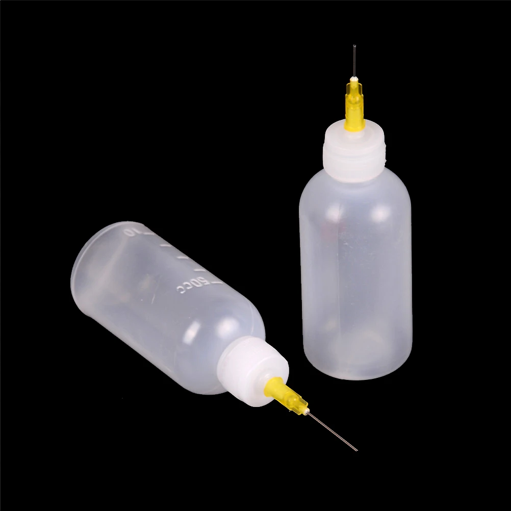 50ML новая Пластик дозирования бутылки с шприца многофункциональный клей