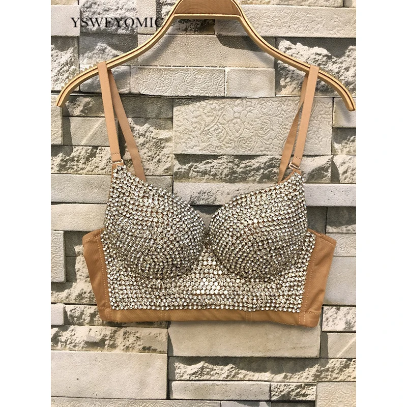 Топ бюстгальтер 2020 к требованиям заказчика Сверкающие С украшением в виде