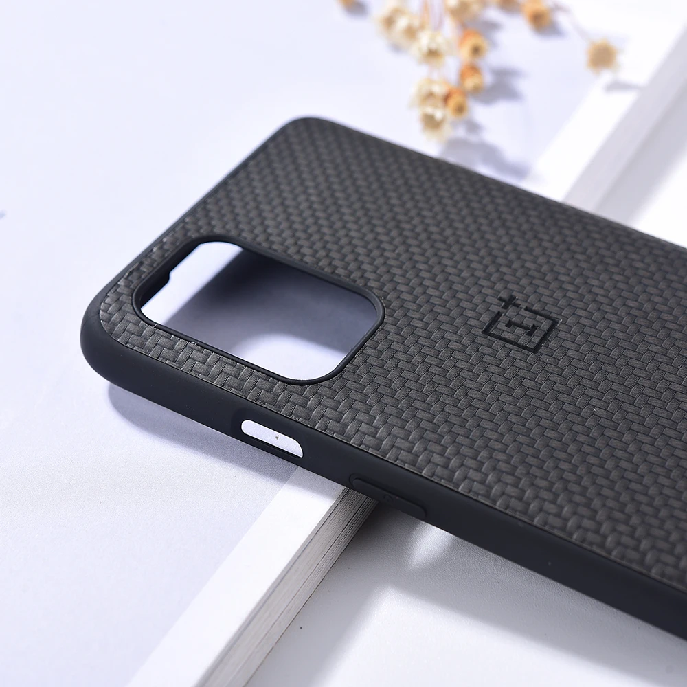 Чехол Oneplus 7 8 9 Pro 9R Nord N10 N100 из углеродного волокна кожаный жесткий чехол