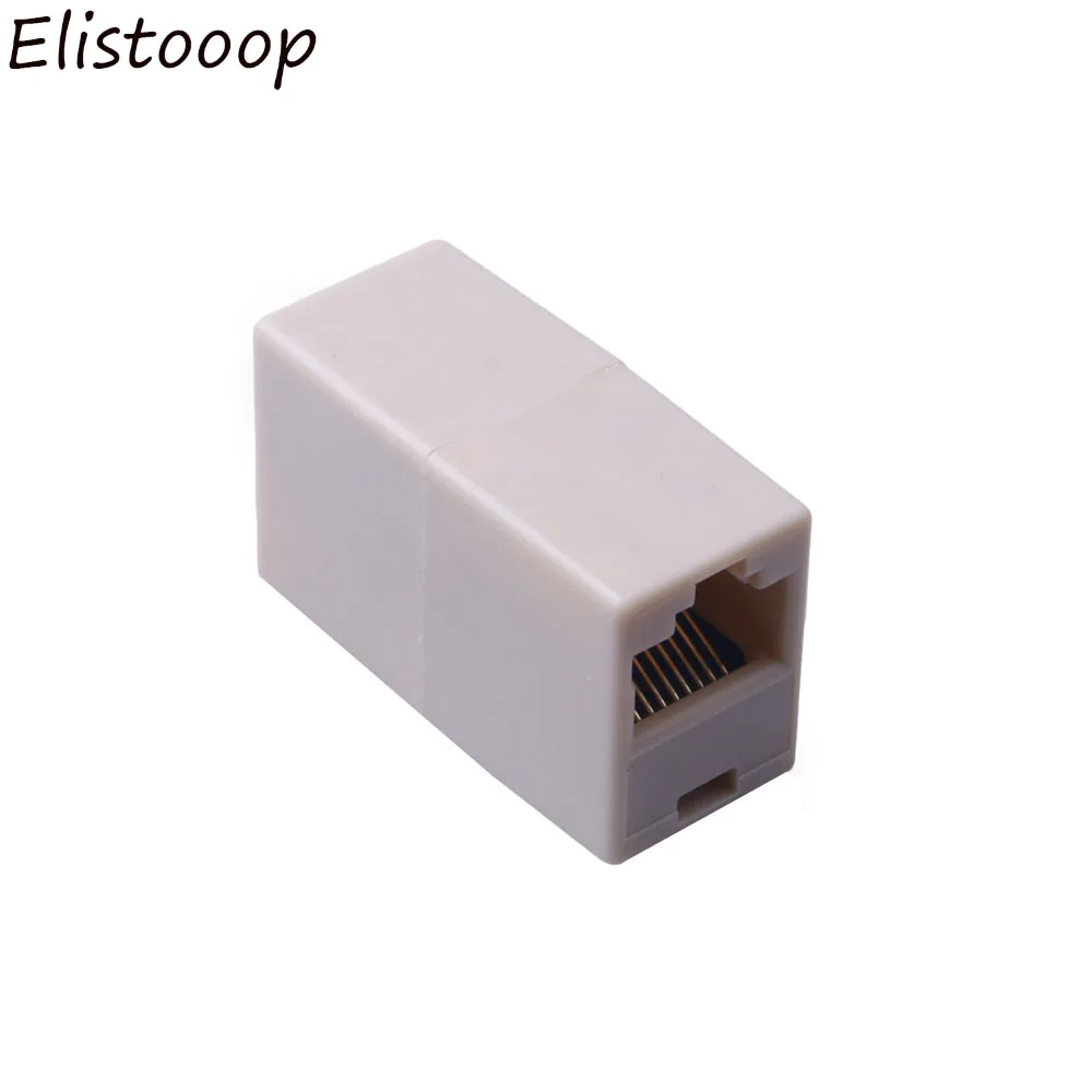 10 шт. соединитель RJ45 Ethernet двойная прямая головка Lan кабель Столярный CAT 5 5E 6 6a 7