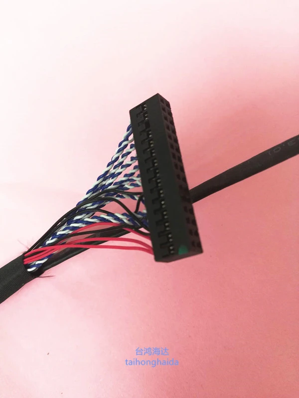 51pin 2ch 8-бит Универсальный LVDS кабель для samsung lg панель 55 см длина 2 Ch 8-бит 51PIN двойной 8 HD экран линия Универсальный ТВ
