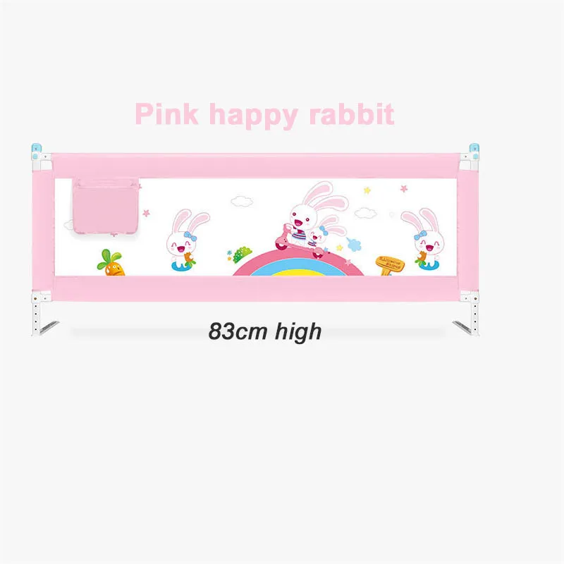 1.8m Happy Rabbit Вертикальное подъемное ограждение для кровати Регулируемый Детский манеж безопасная кровать забор детская безопасная кроватка рельс Детская безопасность барьер для кроватей - Цвет: 1.8m Happy Rabbit