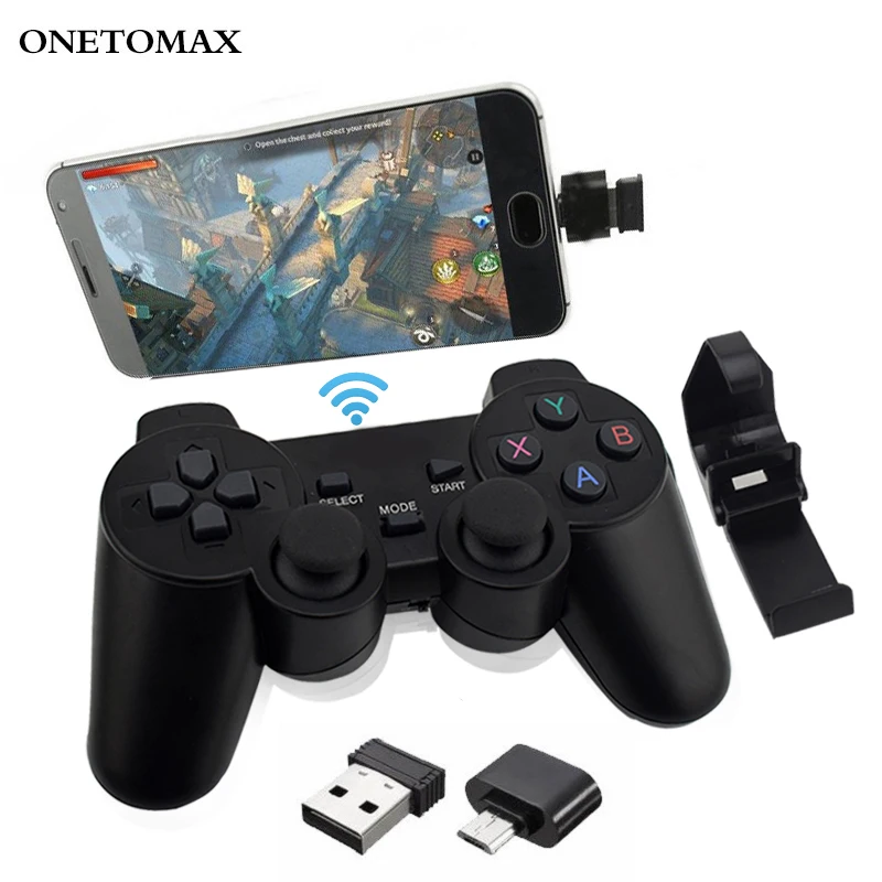 Беспроводной геймпад для ПК PS3 Android телефона ТВ приставки джойстик 2 4G джойпад
