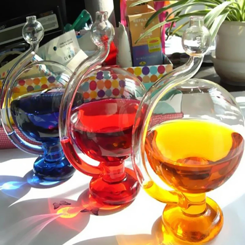 Прозрачный капли Storm Стекло воды погода шторм прогноз Predictor погоды бутылка