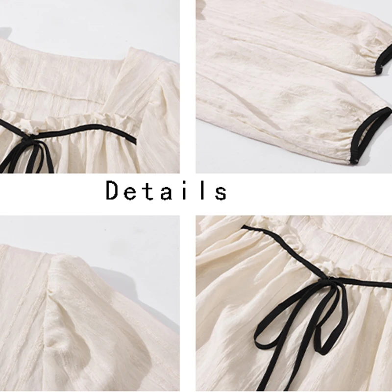 

Blouses Women Spring Bow Retro Elegant Daily Fashion College Loose High Quality Korean Style All-match Feminine Trendy Harajuku