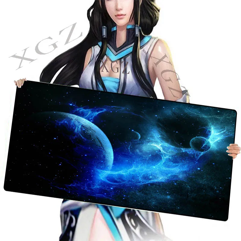 Большой игровой коврик для мыши XGZ Fantasy &quotПланета между&quot противоскользящий