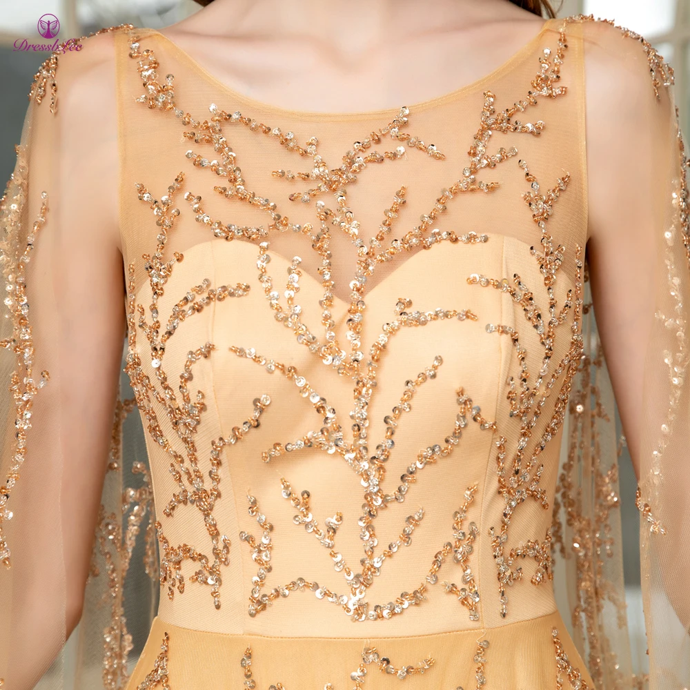 DressbLee блестящее длинное платье для выпускного вечера с курткой украшенное