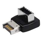 Переходник USB 3,0 19P20P на фото 90 градусов