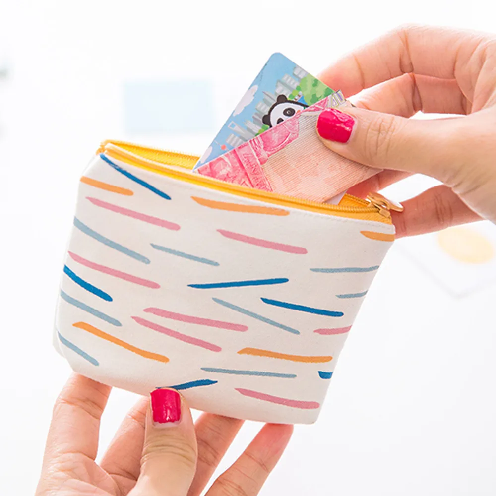 Для женщин небольшой мини деньги сумки Цвет смесь Подушка Чехол с геометрическим