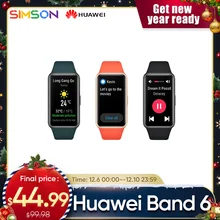 Huawei Band 6 Smartband Blood Oxygen  Heart Rate Tracker Sleep monitoring Smartband multi-language