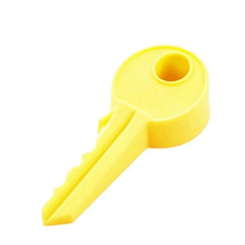 Yellow Горячая 1 шт 10 см силиконовый ключ стиль безопасности двери стопор для детей дома двери украшения двери стоп дверной стоп Клин - Цвет: Yellow
