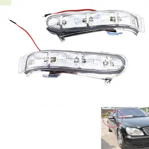 2Pack Side Marker Mirror LED Signal Turning Warming Light Replacement Parts For Mercedes Benz W220 S320 S430 S5001999-2002