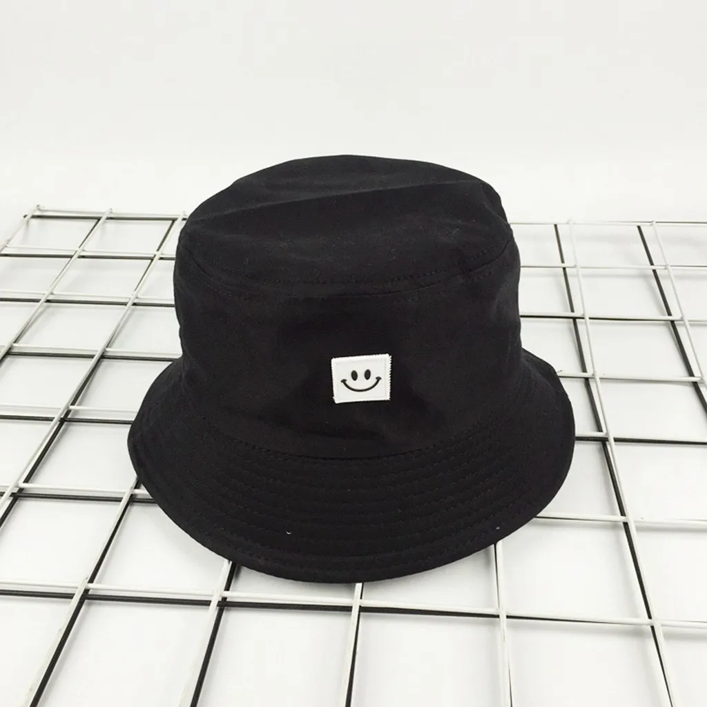 Черно-белая Панама со смайликом унисекс Bob cap s хип-хоп Gorros мужская wo летняя