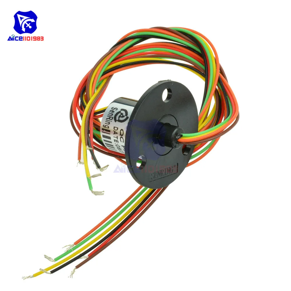 Diymore 6 Way 300 об/мин 12 5 мм/250PRM 22 мм проводящее скользящее кольцо 2A AC 240 В для монитора