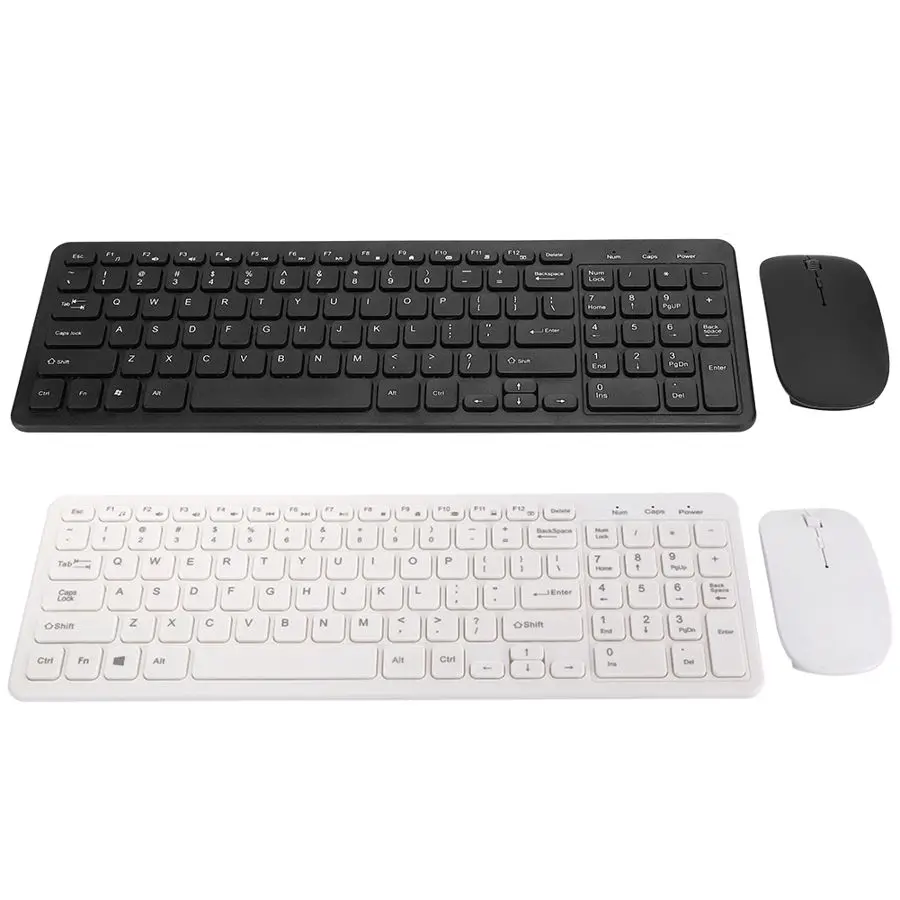 2 4G Беспроводной клавиатура и Мышь комбо 96 клавиши клавиатуры 3-Скорость для Офис
