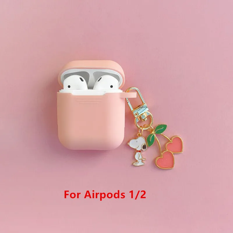 1 Милый силиконовый чехол с подвеской для Apple Airpods Pro Чехол Аксессуары для наушников Bluetooth защитный чехол - Цвет: 1