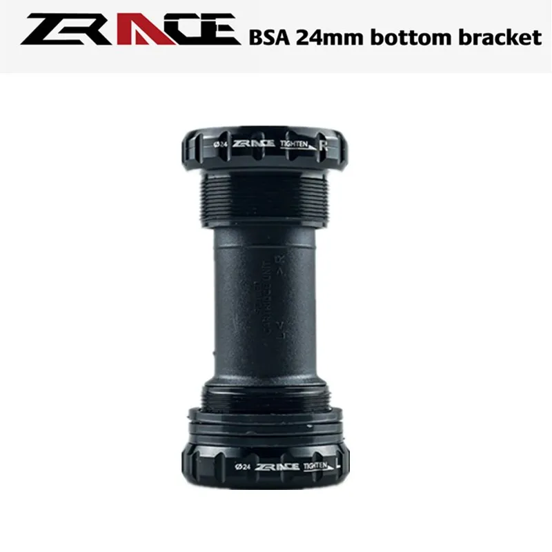 

Нижняя часть велосипеда ZRACE BSA 24 мм, нижний кронштейн, алюминиевый CNC, компонент BB51 / BB52 / BB70 для велосипеда, нижняя ось, черный 91 г
