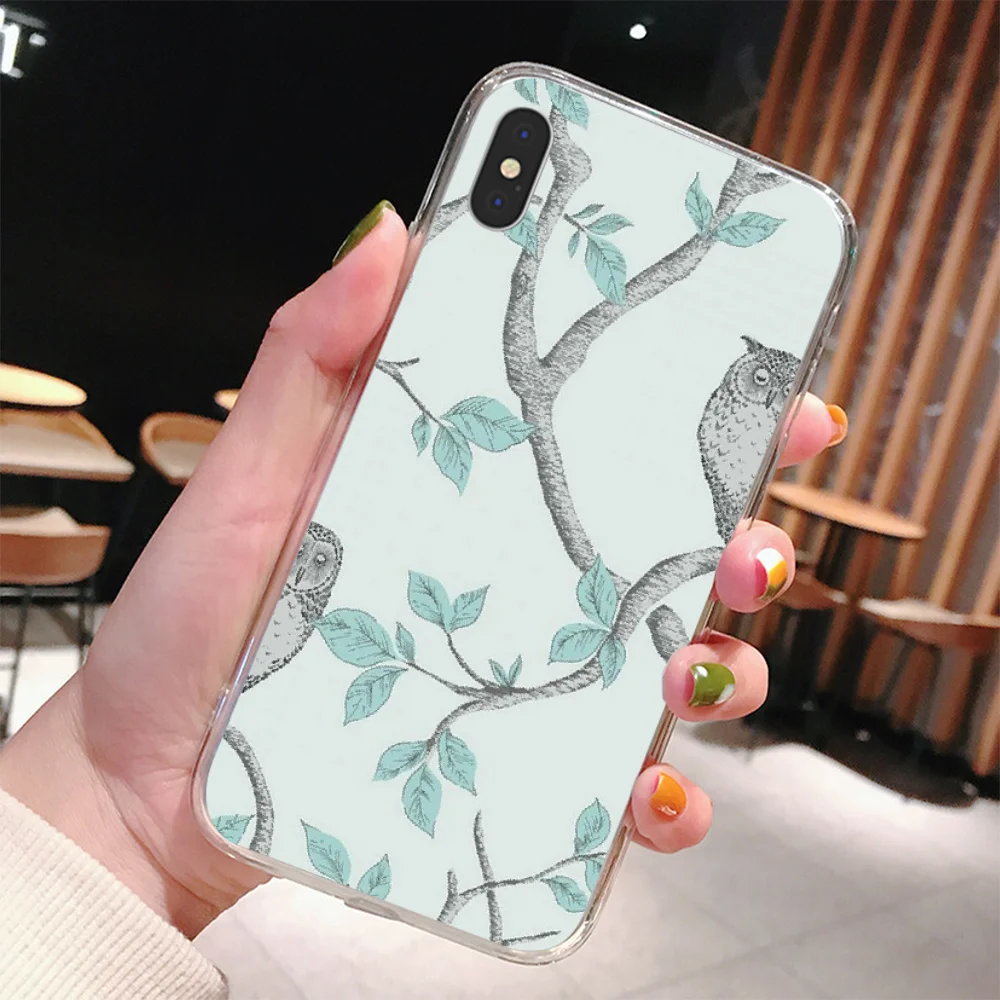 Reayou животного Сова на дереве для телефона чехол с отверстием экрана iPhone 11 pro XS MAX 8 7