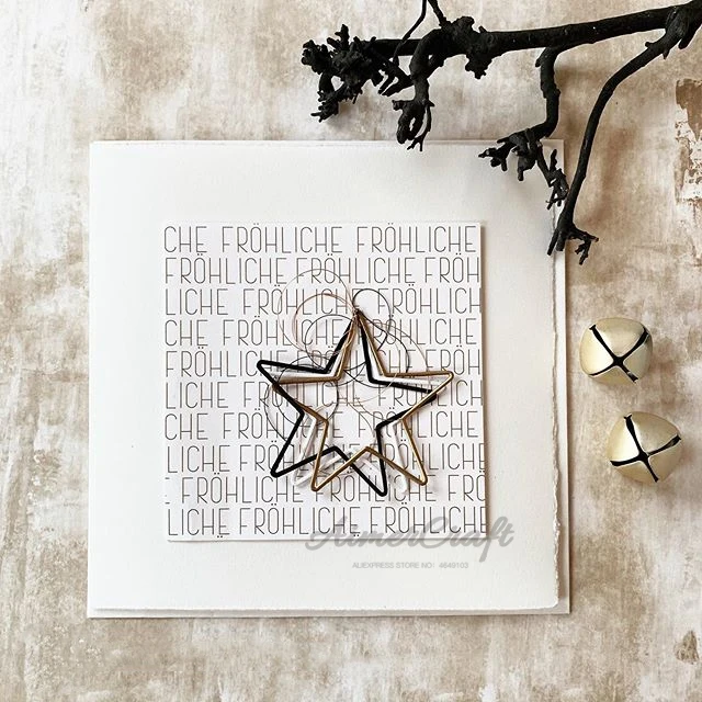 Звезда серии металлические режущие штампы трафарет для скрапбукинга DIY