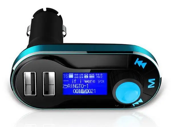 100 шт T66 Автомобильный MP3-плеер беспроводной автомобильный FM передатчик Комплект