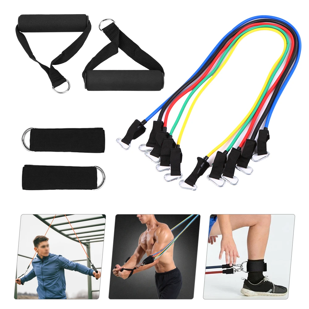 18 шт. Набор резинок для упражнений Fintess Rehab резинки трубки ленты опоры дверей