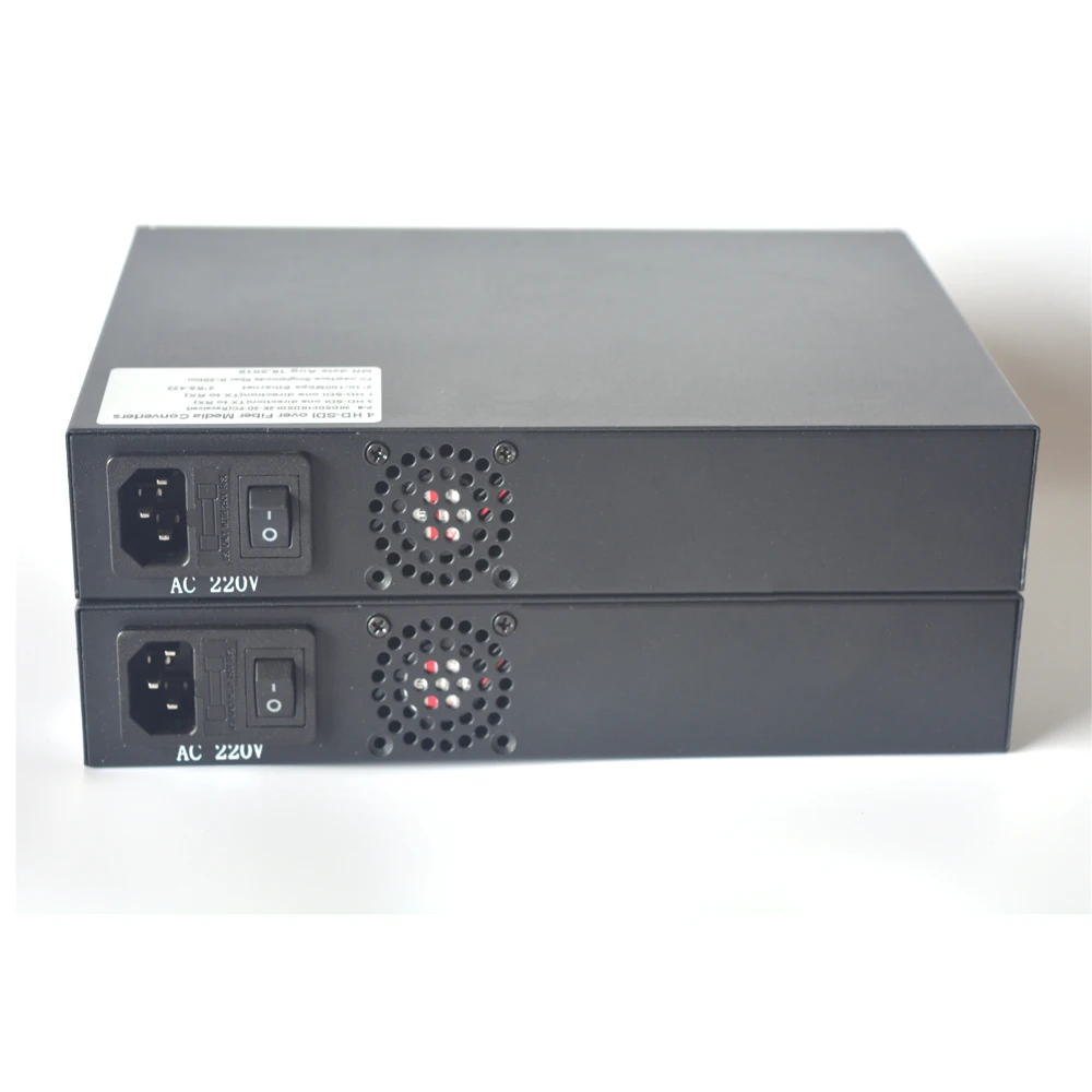 4 канала HD SDI over волоконно оптические медиа конвертеры видео/Ethernet/RS422 к