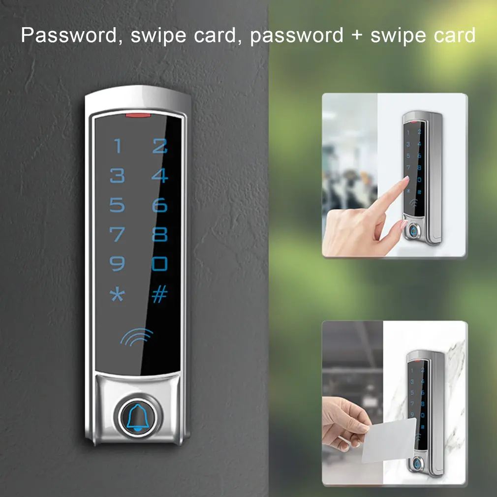 T2 Waterproof Touch Metal Access Control Machine Swipe Card Standalone Biometric Electronic Door Lock | Безопасность и защита