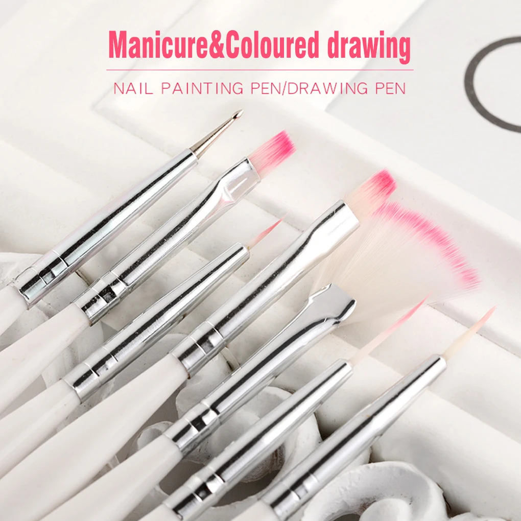 7pcs Cake Painting Nail Art Drawing Brush Set Fondant Icing Pastry Decorating Pen | Канцтовары для офиса и дома