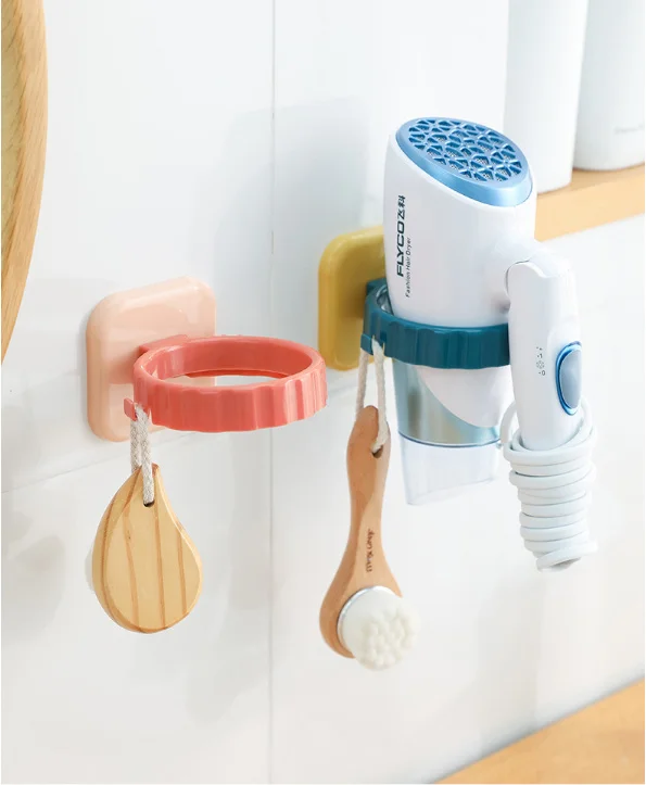 Фен для волос держатель ванной комнаты без сверления настенный Ванная комната