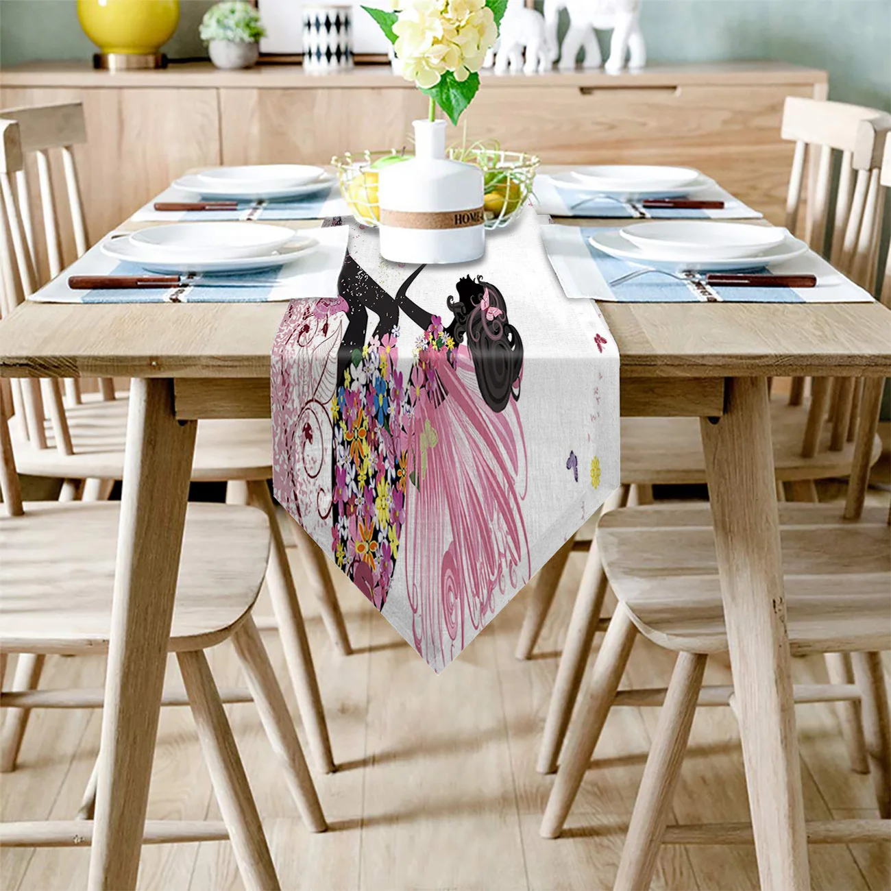 Африканский женский столик дорожка для девочек винтажный Свадебный пикника