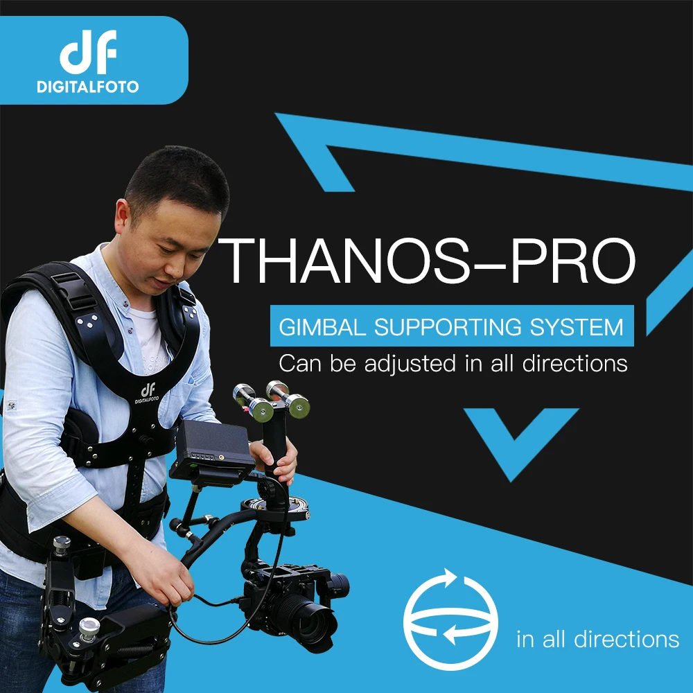 DF DIGITALFOTO THANOS PRO карданный жилет с осью Z пружинный рычаг для DJI Ronin S Zhiyun Crane 2 Moza Air 2