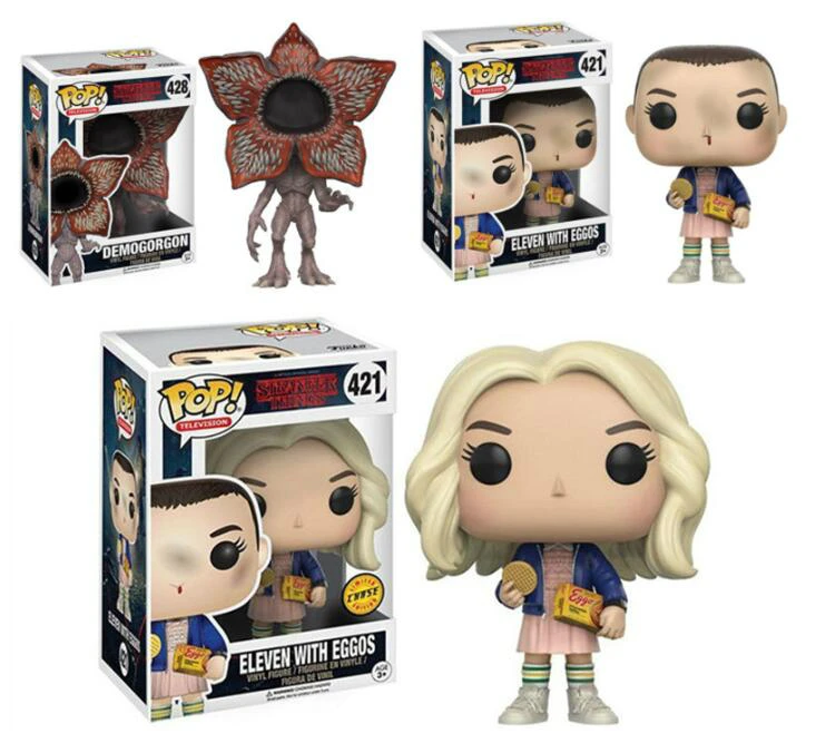 Funko POP Оригинальная фигурка Stranger Things Little Eleven коллекция кукол игрушки Виниловая