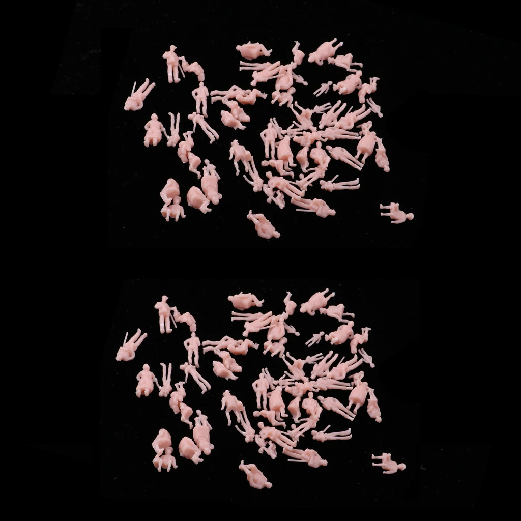 120pcs 1:87 HO Scale 15mm Human Unpainted People Figures Railway Street Models Sandtable Accessories | Игрушки и хобби